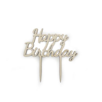 Caketopper Happy Birthday - CAKE001