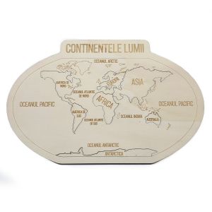Puzzle harta continentelor - PZ010