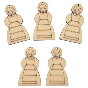 Set martisoare figurina populara femeie, 6 cm